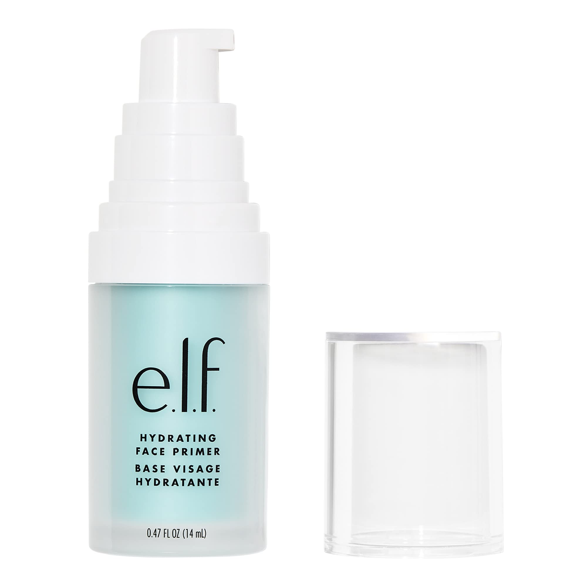 e.l.f., Hydrating Face Primer, Lightweight, Long Lasting, Creamy, Hydrates, Smooths, Fills in Pores and Fine Lines, Natural Matte Finish, Infused with Vitamin E, 0.47 Oz